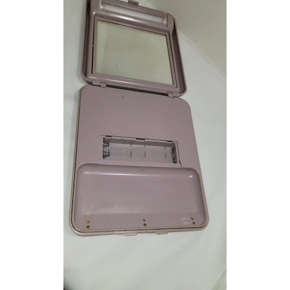 Clairol Pretty Looks Hollywood Vanity Mirror 1983 Purple Gray - AS IS For Repair